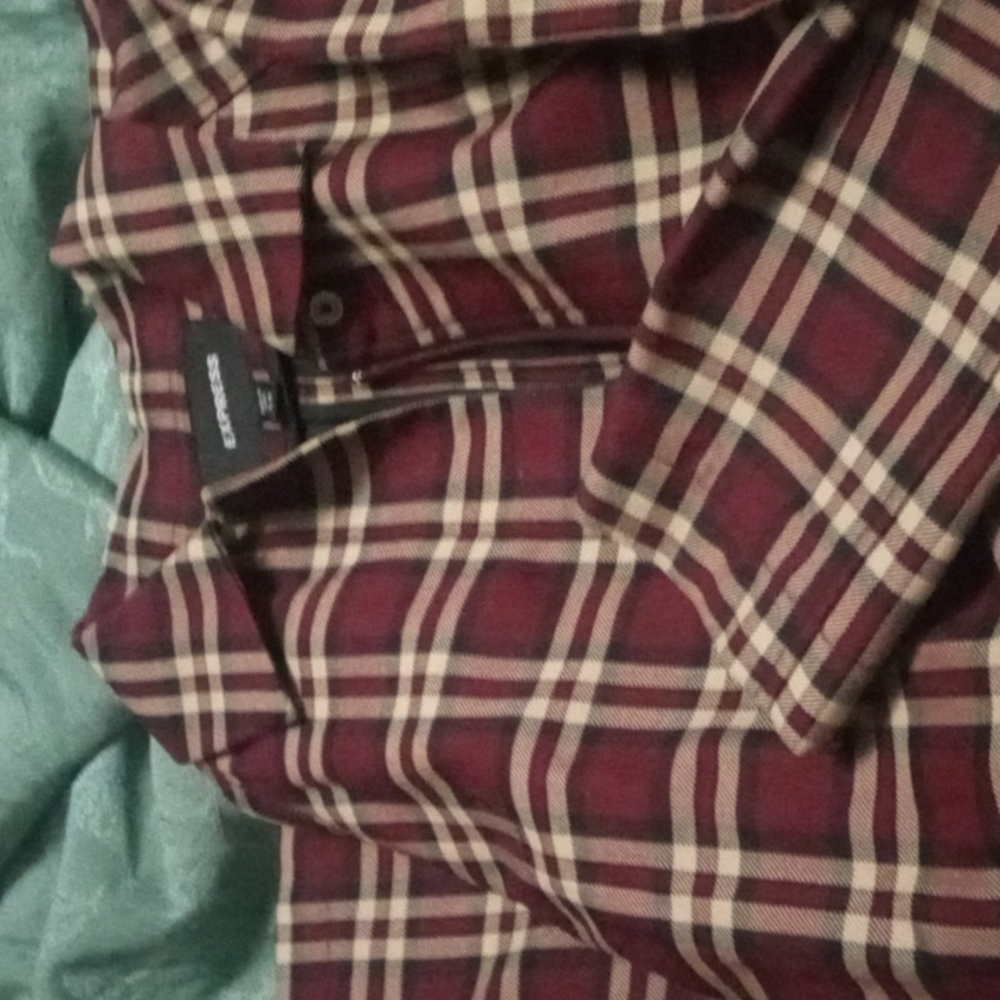 Plaid Trench